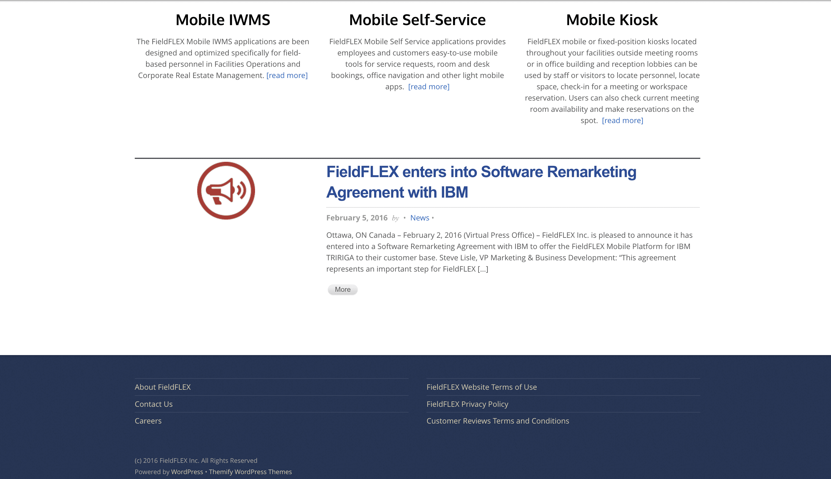 Fieldflex old website