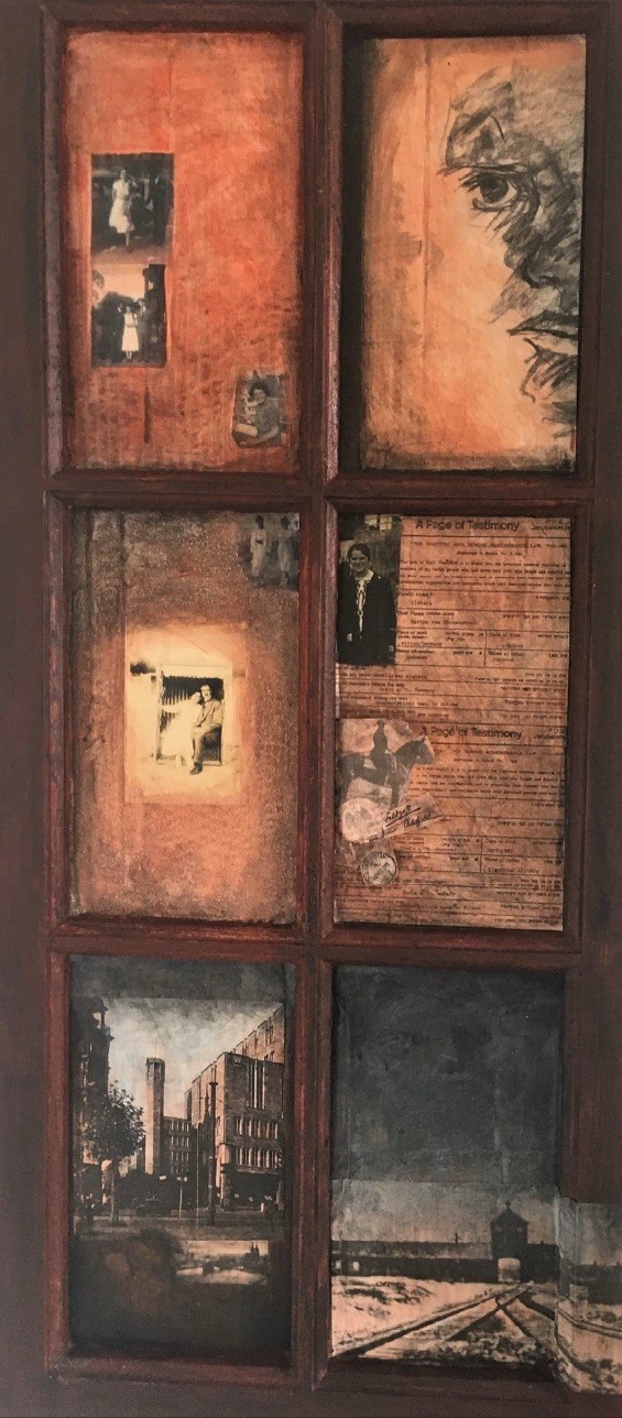 Heritage, 2021. Mixed media, window. by Barbara Walker.