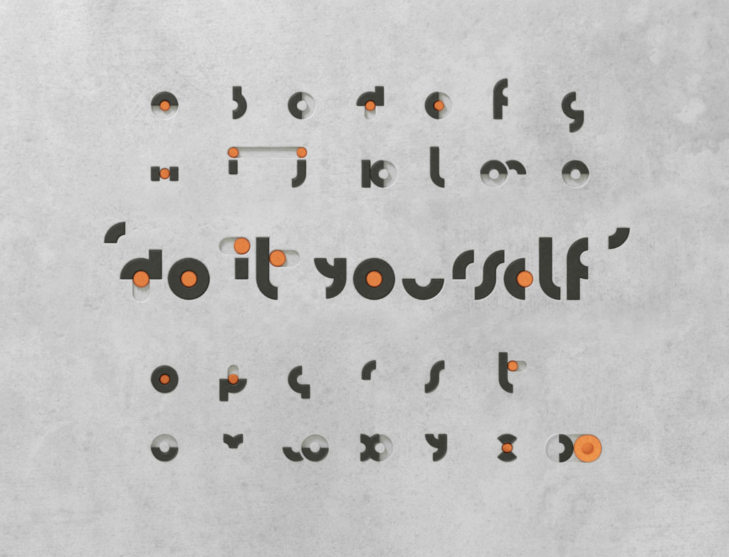 alphabet geometric typography