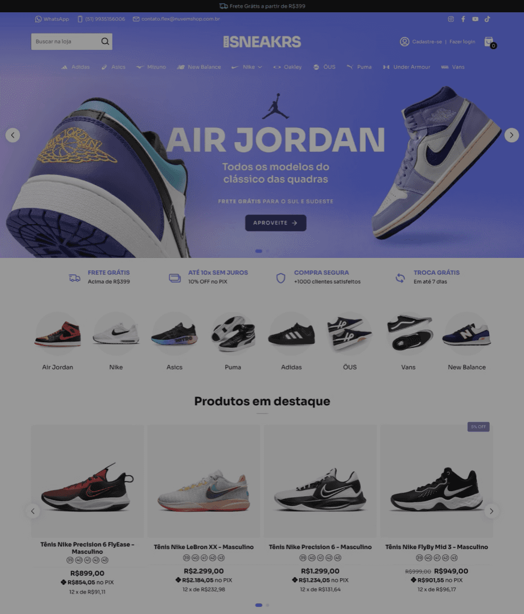 Mockup de site weblin