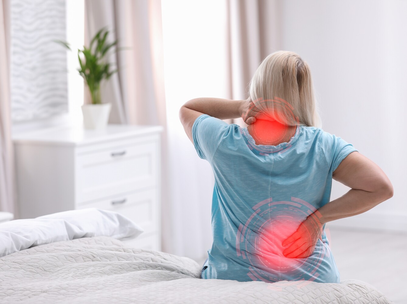 middle-aged woman with chronic pain who is a good candidate to lose weight without exercise