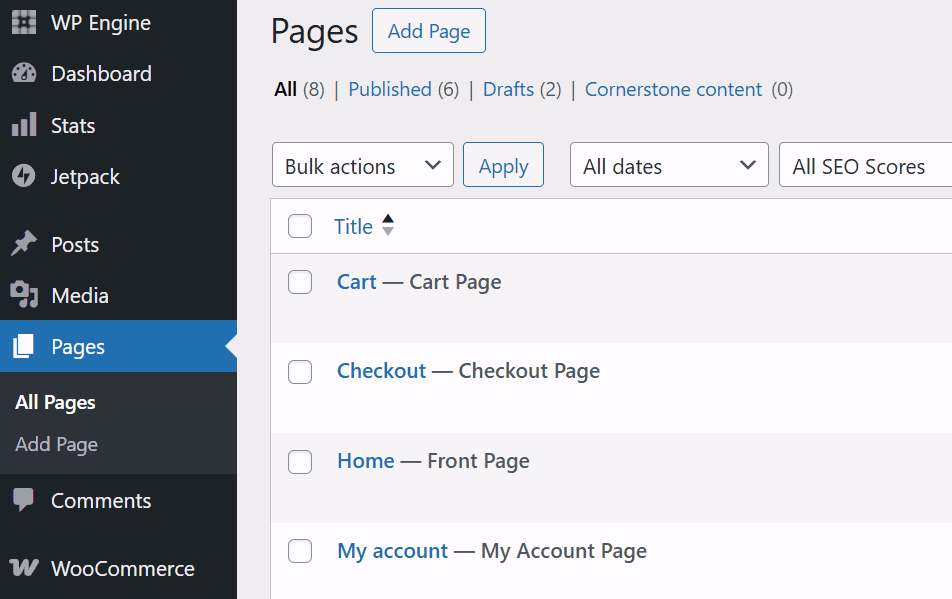 Wordpress Website Example