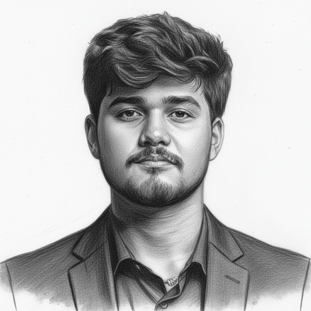 Portrait of portfolio creator – front view