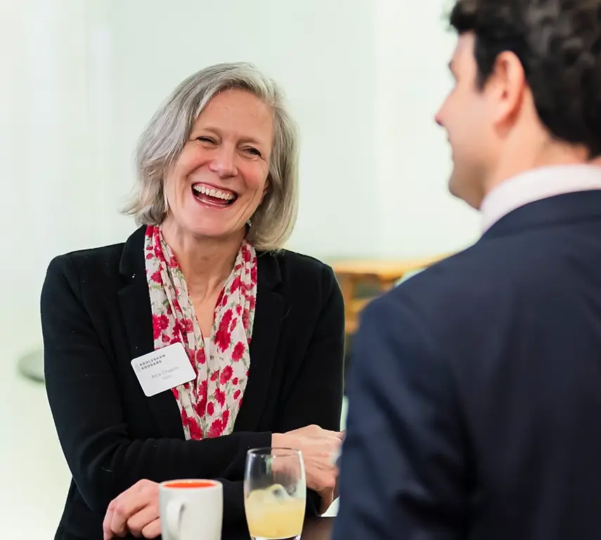 Headshot of Alice Chapple in conversation