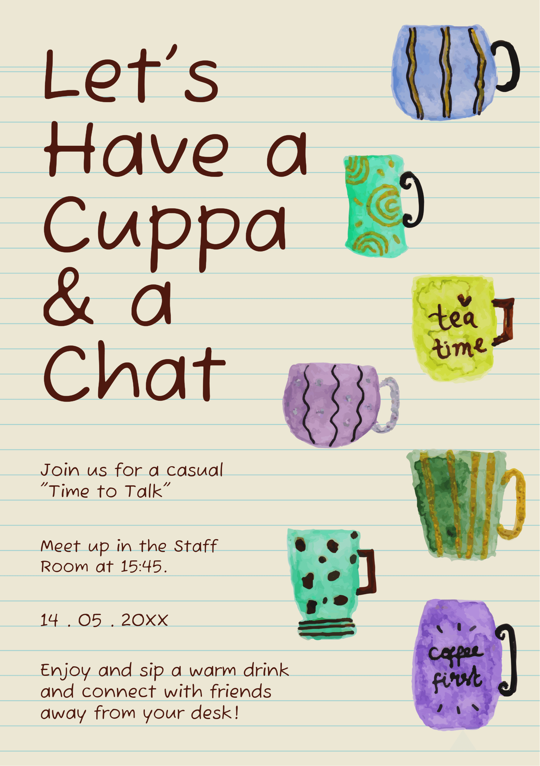 Brown Mental Health Awareness Week Invitation