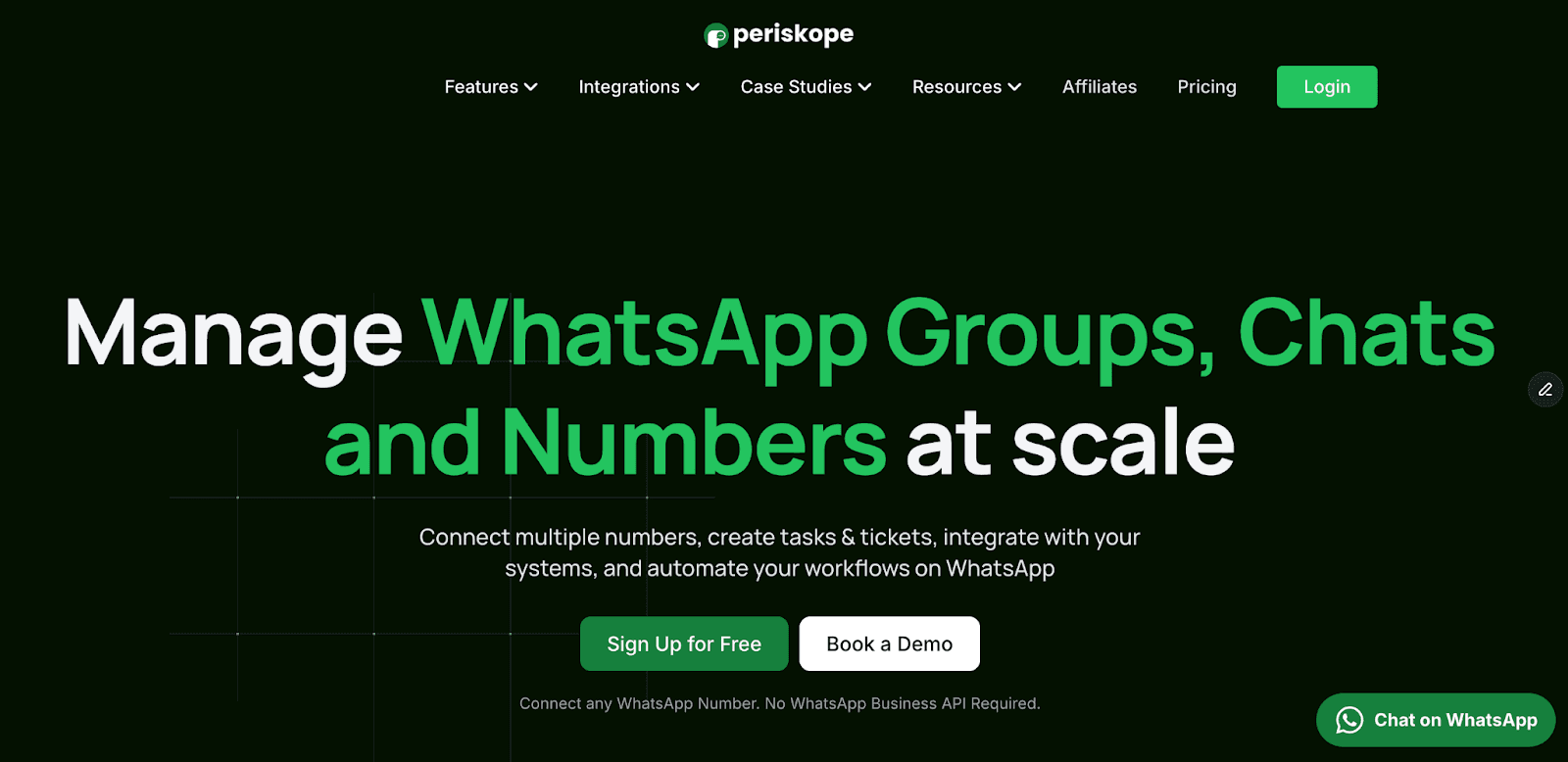 Periskope homepage