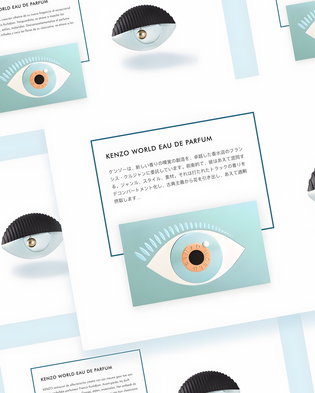 Streetside billboard with flyposters of the Batch.Works brand and illustrations