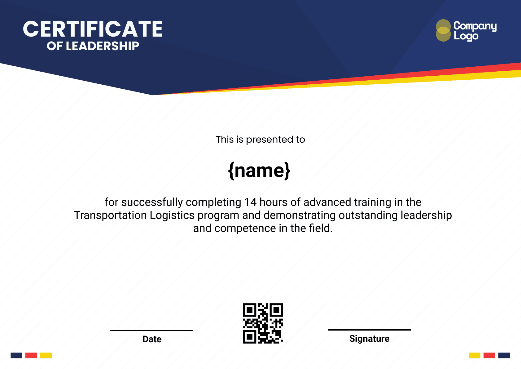 Wauld - Professional and attractive green recognition badge template