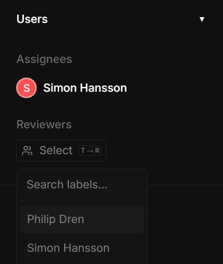 Assignee and reviewer setting for tasks in Celaro.
