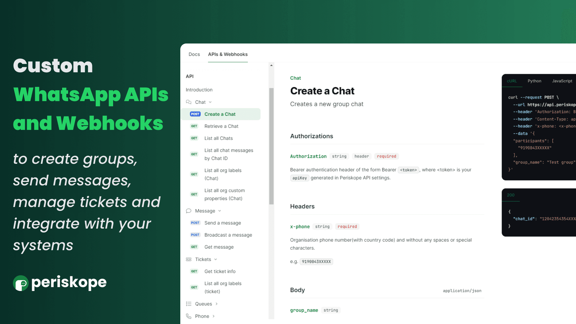 WhatsApp APIs and Webhooks