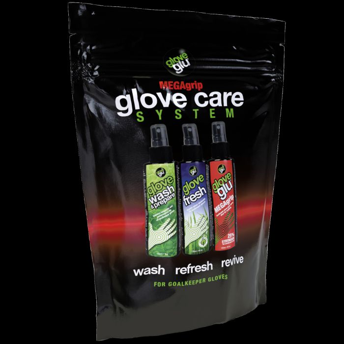 Gloveglu MEGAgrip Glove Care System — voorzijde verpakking
