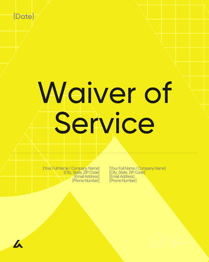 Waiver of Service