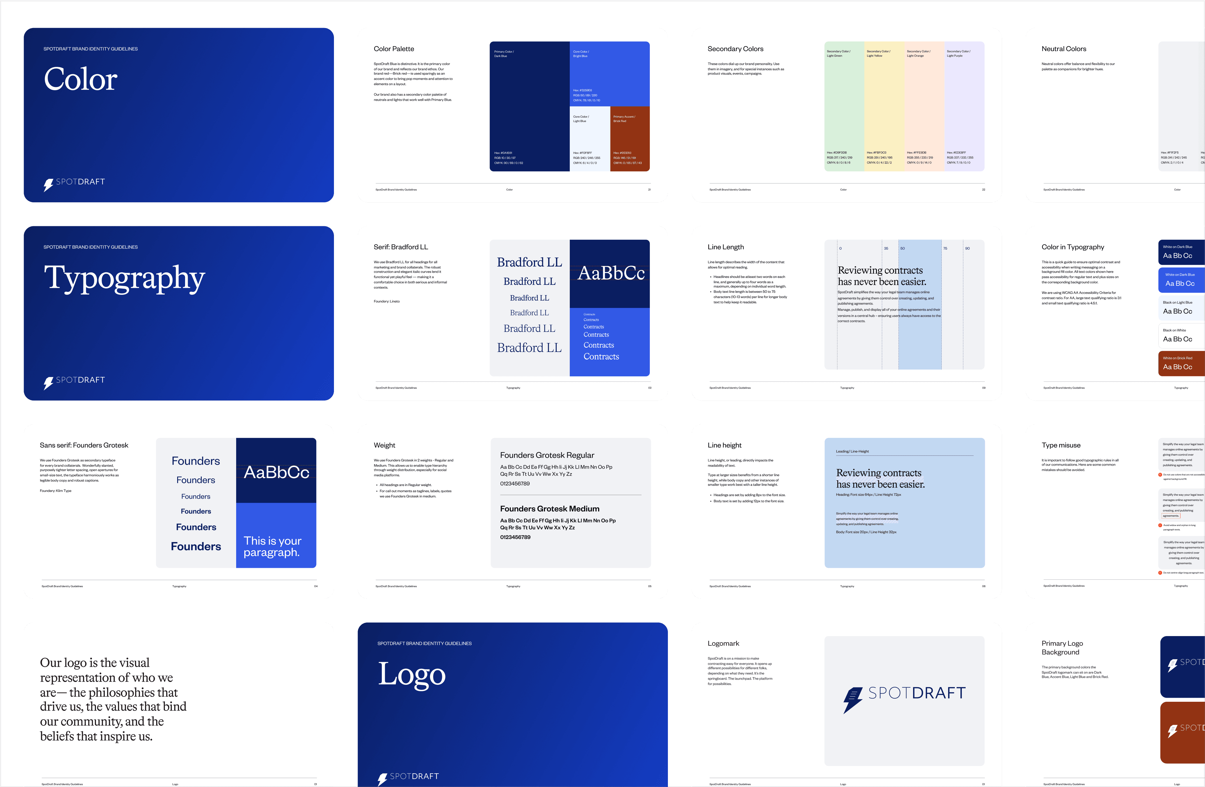 Brand guidelines for SpotDraft