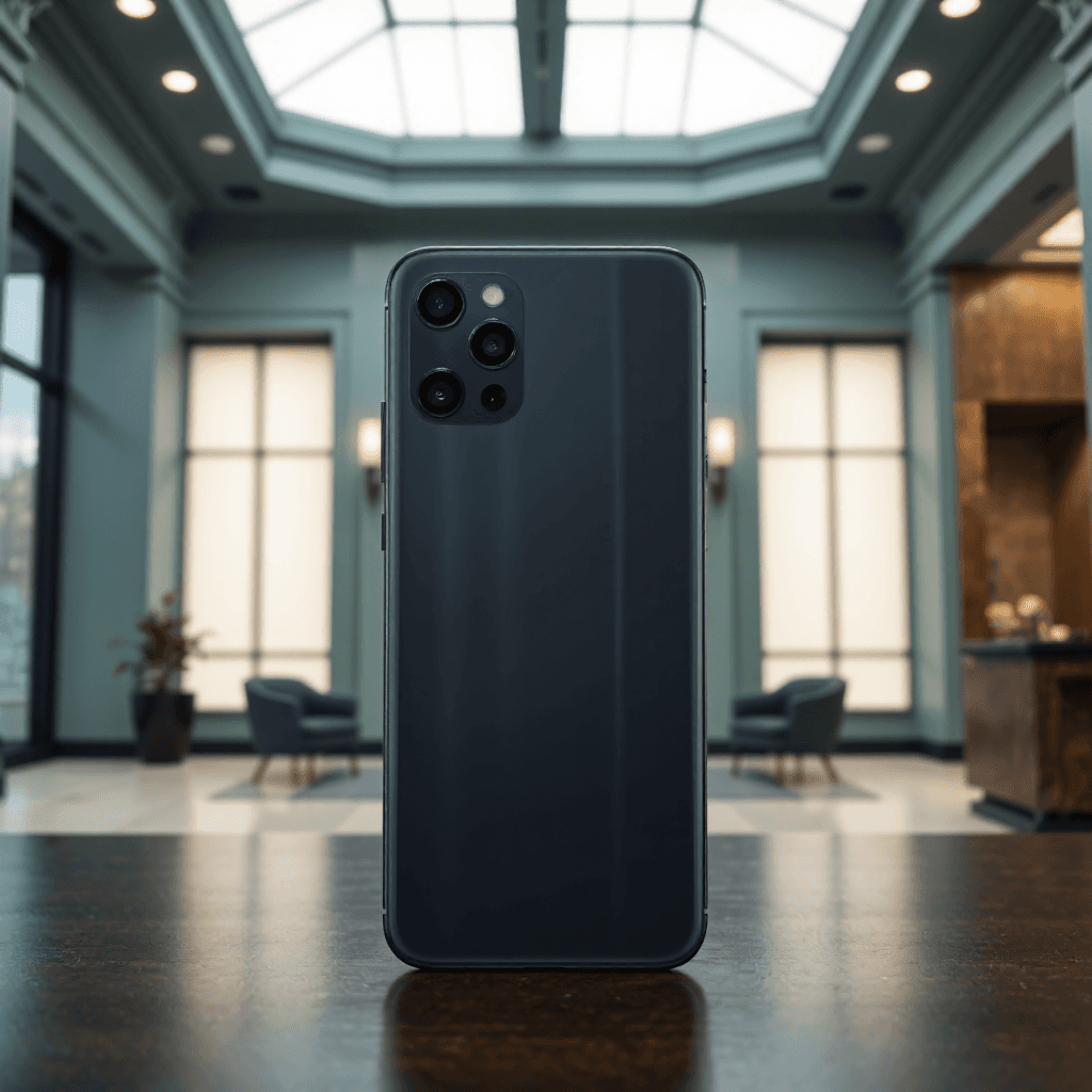 product photography of a smartphone
