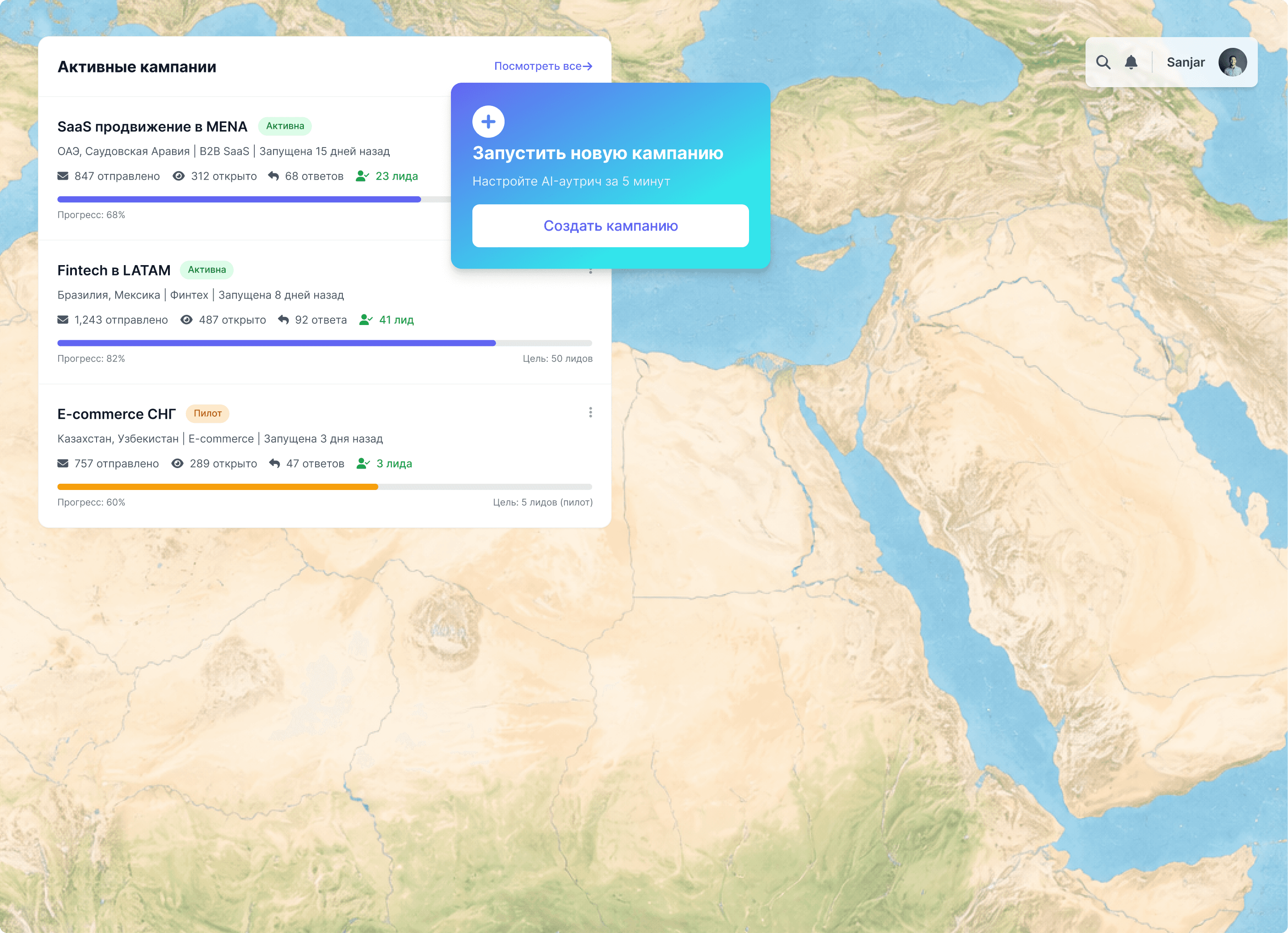 An image of Dreelio's dashboard