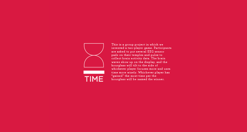 time game. white logo and text on red background