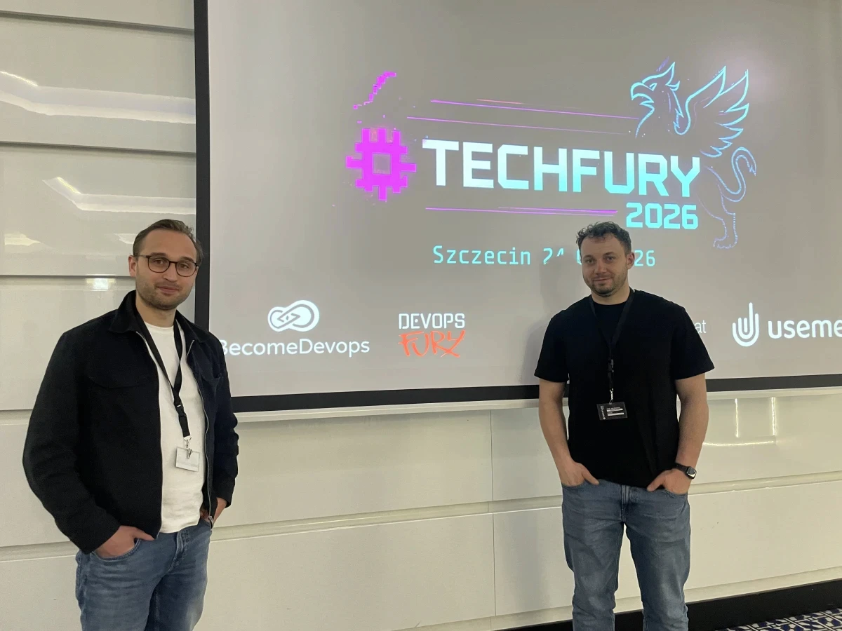 BecomeDevops trainers at TechFury 2025 in Szczecin