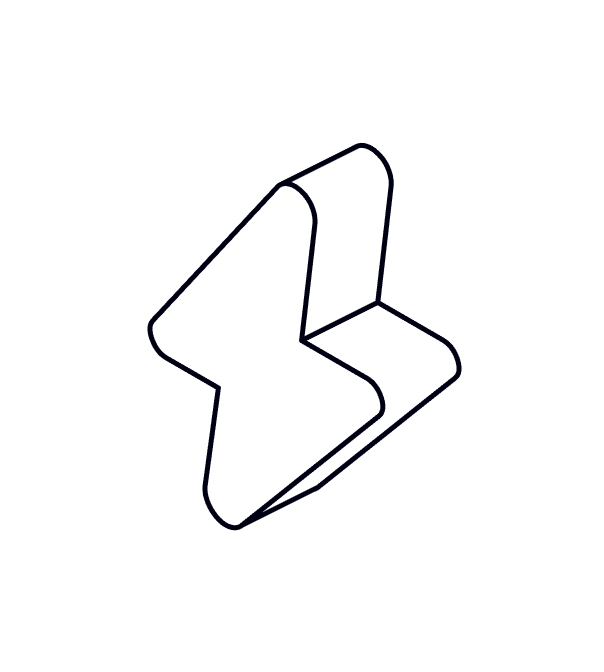A blue arrow pointing right on a solid black background.