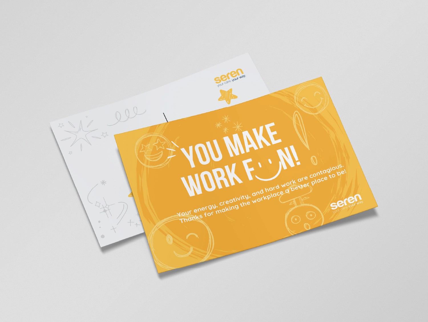 Seren postacard design by DesignGuru