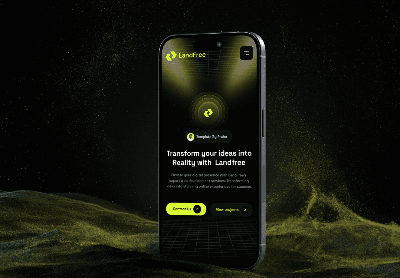Landfree App Mobile Interface Design
