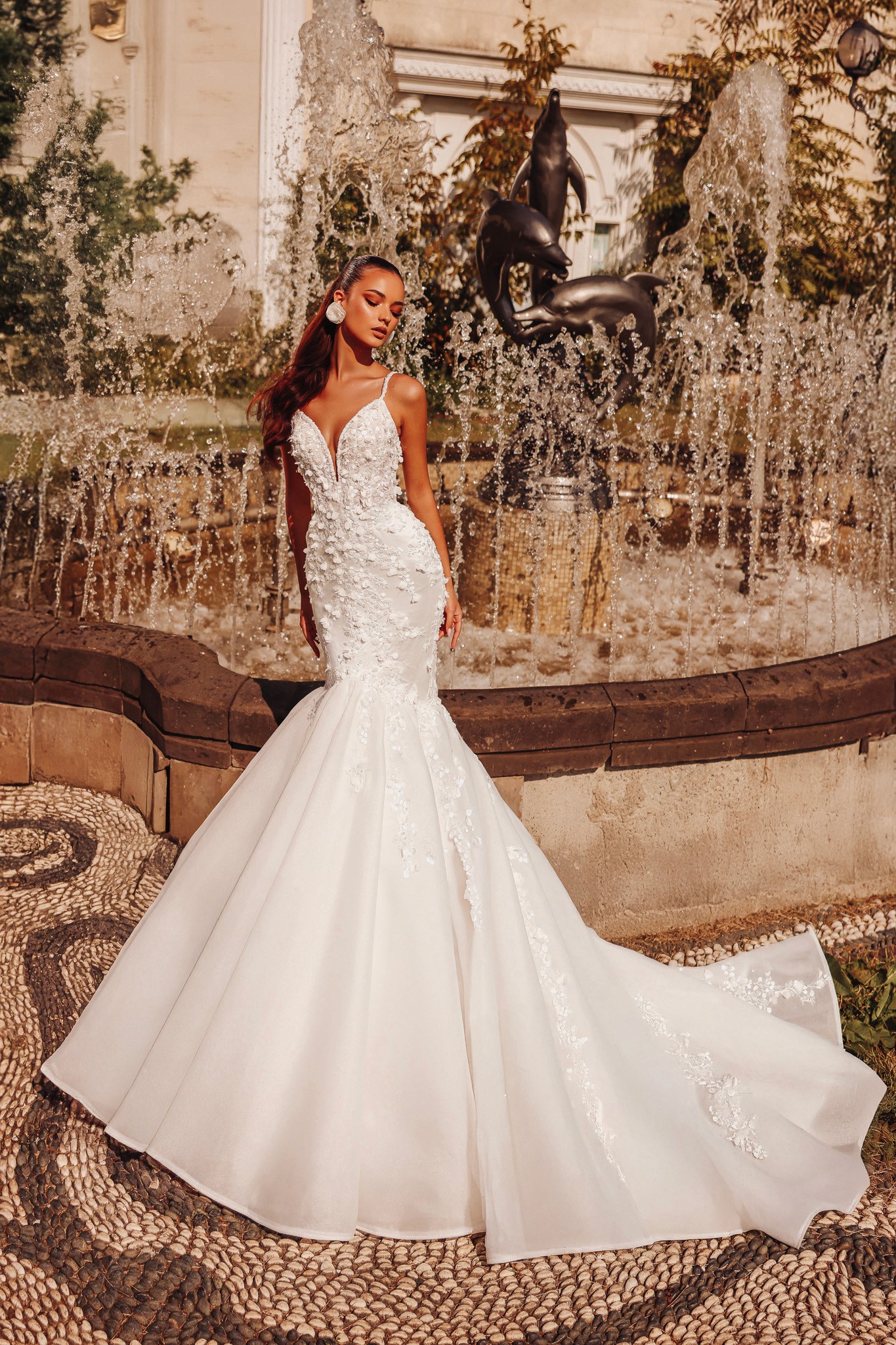 Eng anliegendes Brautkleid Meerjungfrau