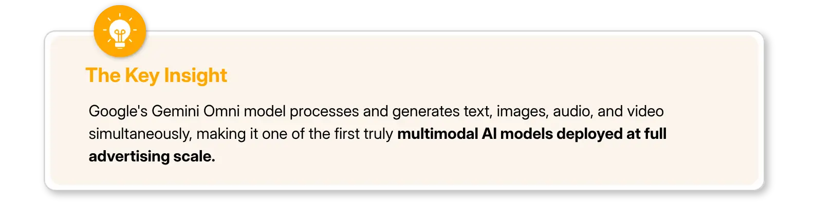 Gemini Omni as a multimodal AI deployed for advertising