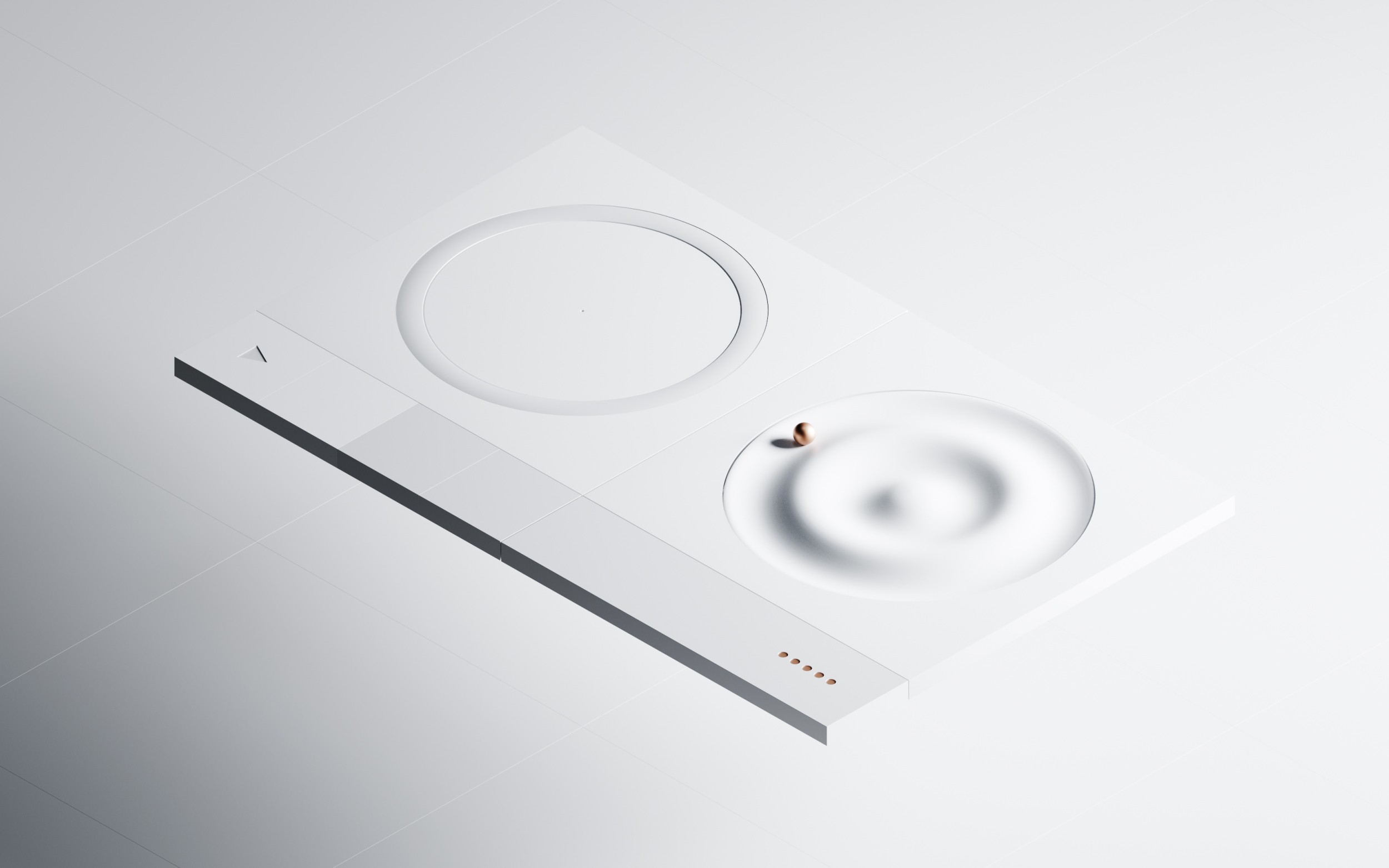 Data analytics platform showcasing real-time insights and advanced metrics, visualized through 3D models and dynamic charts.