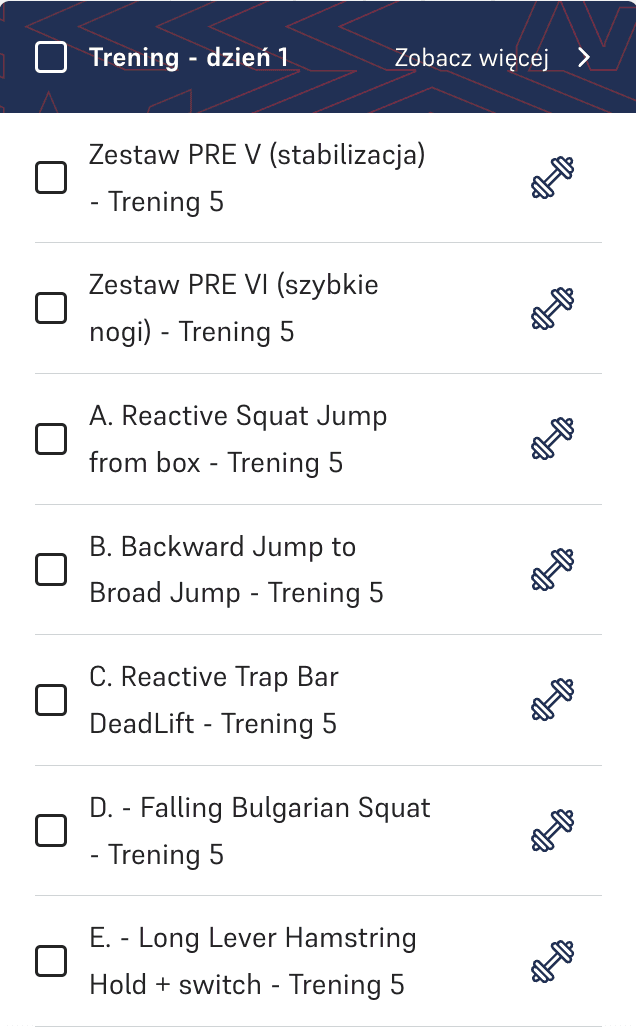 Trening siłownia