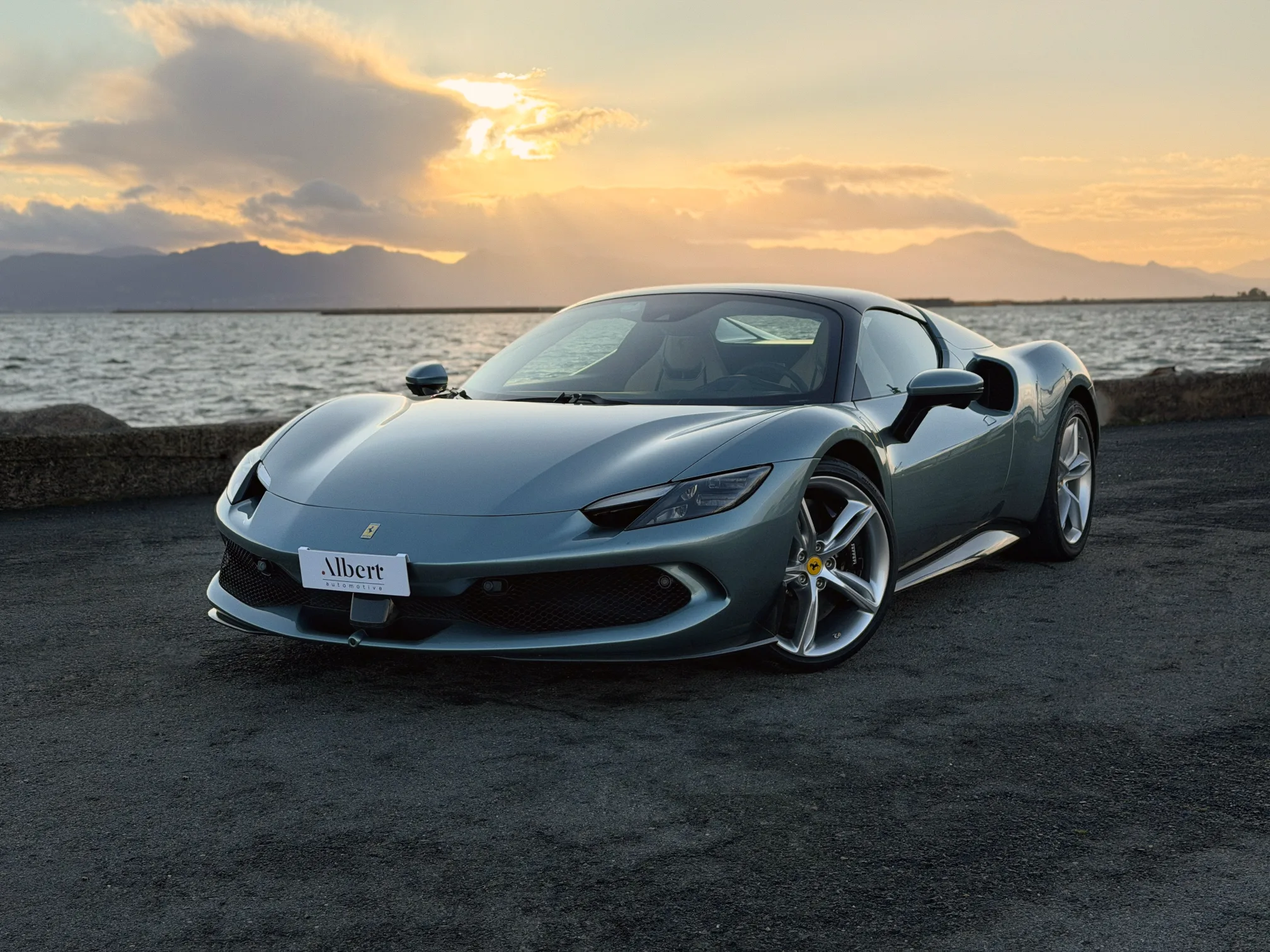 Fashion photoshoot with a woman posing in a dress