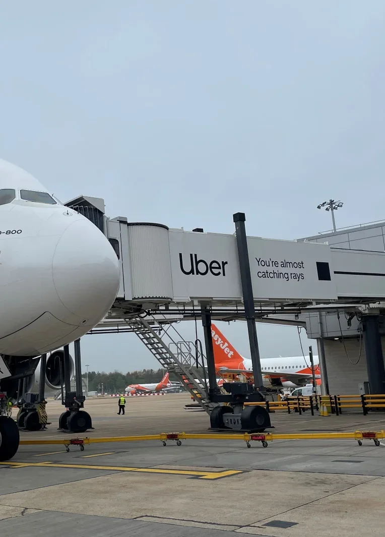 Uber airport sponsorship at London Gatwick