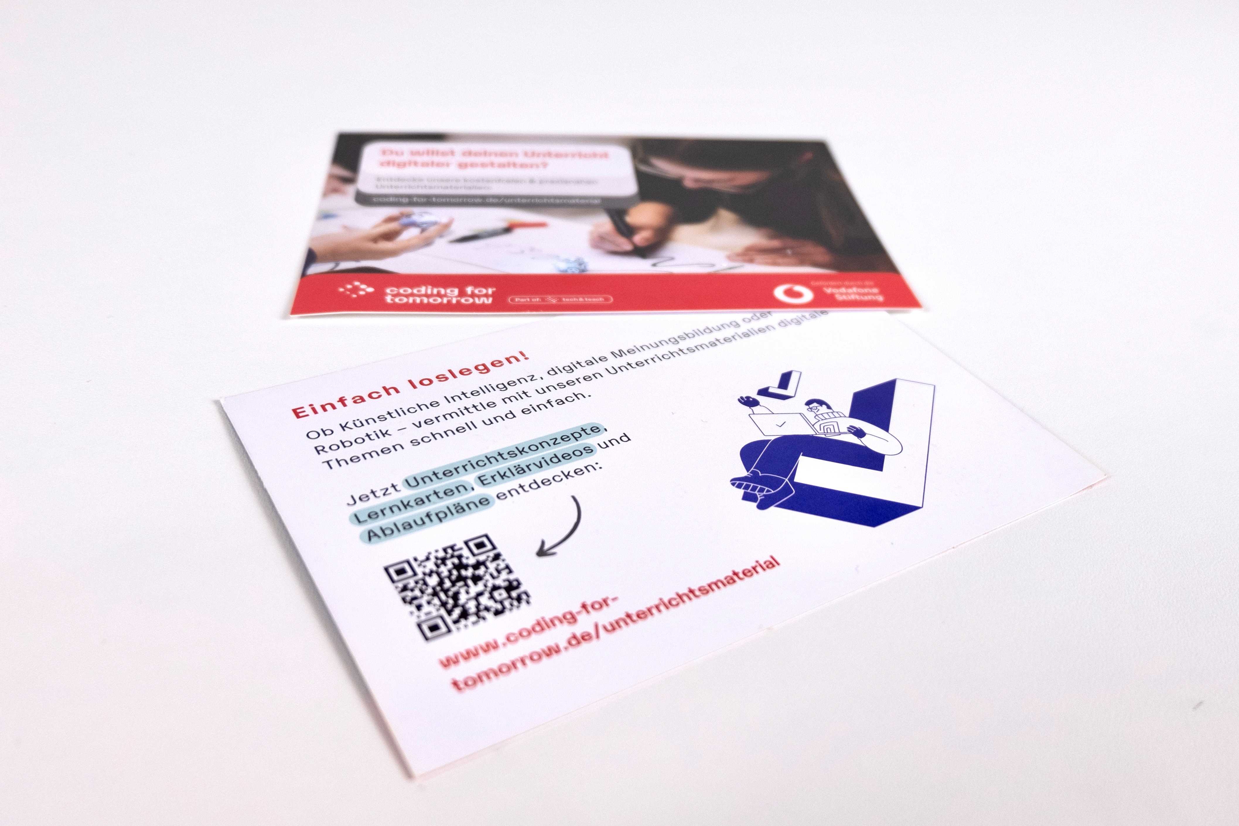 Postkarte "DIgitaler Unterricht" Vorderseite