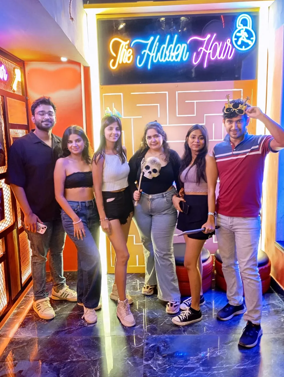 Venue decorated for a dual birthday and office celebration at Hidden Hour