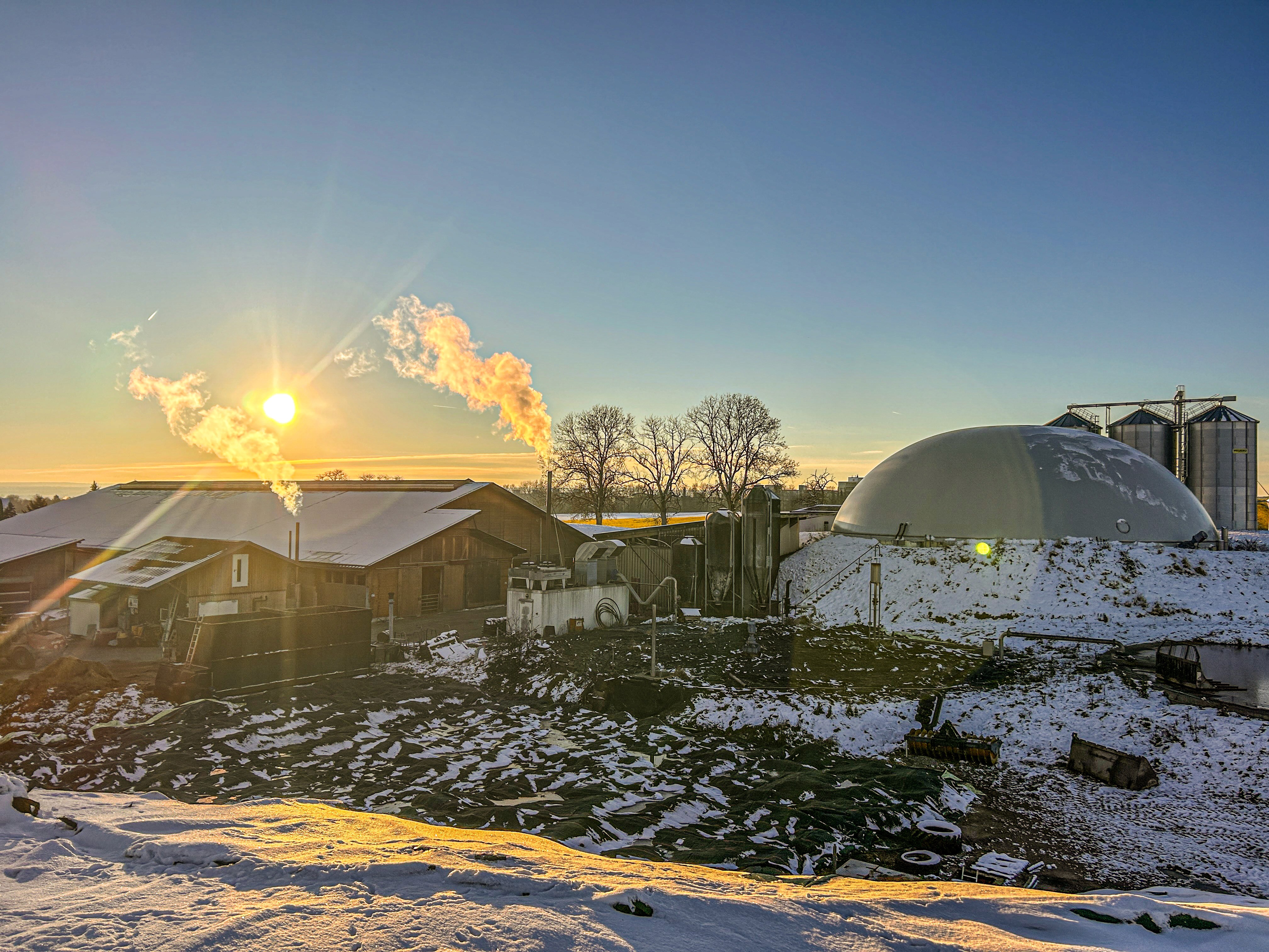 Biogasanlage der Familie Fleig in Nordstetten