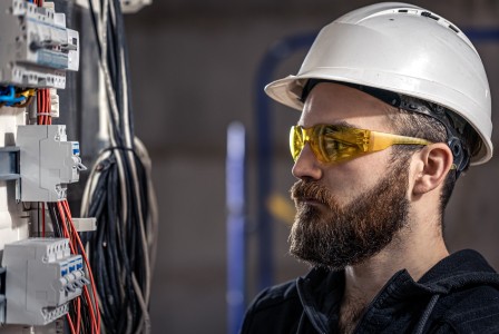 Electrician working