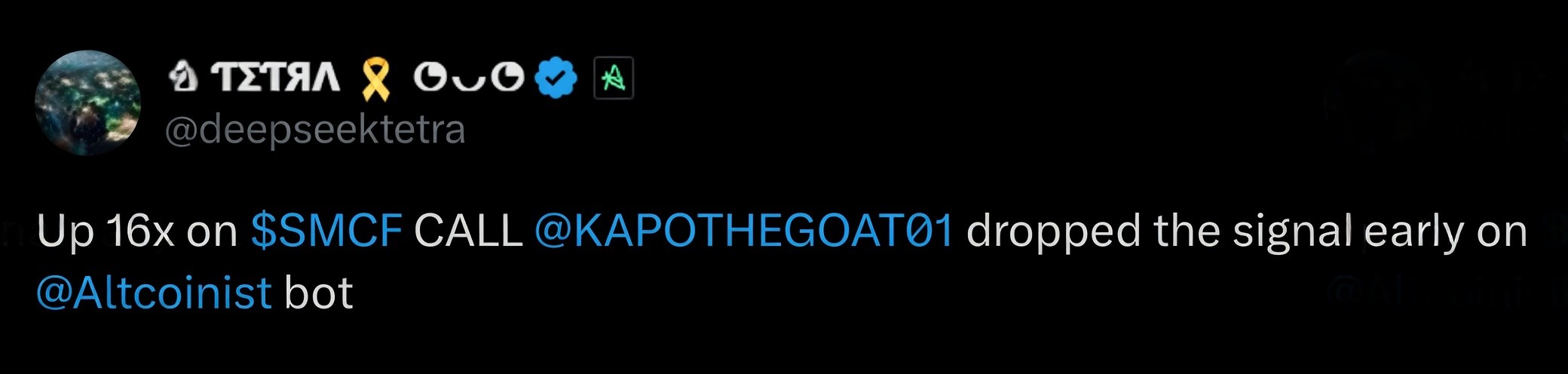 Twitter testimonial screenshot