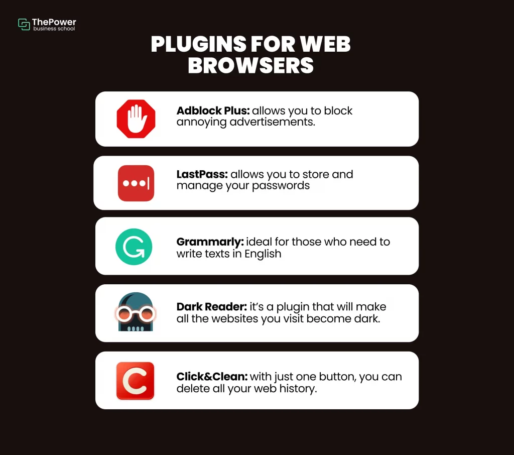 Plugins for web browsers