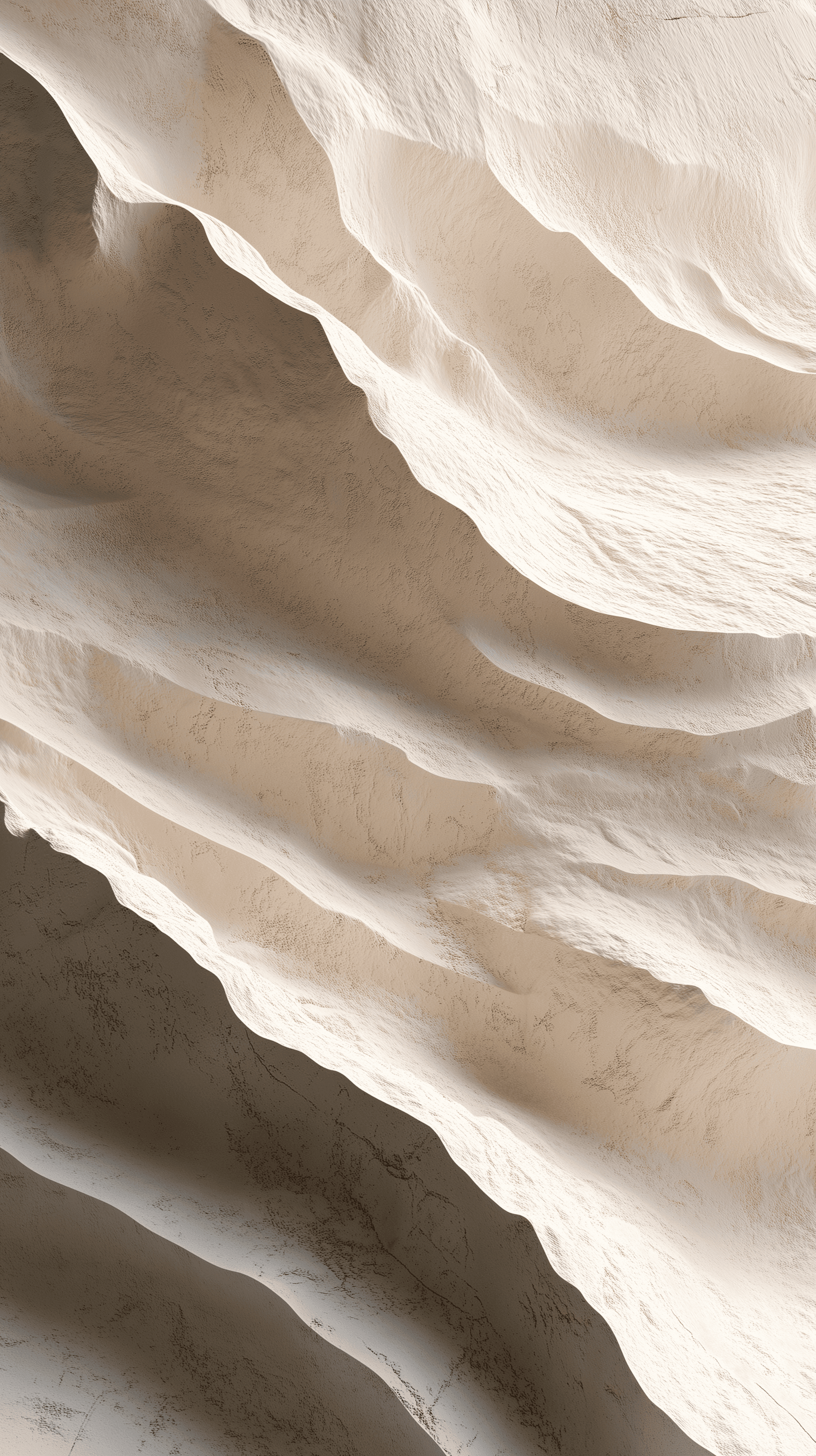 A topographic map of the desert, with sand dunes, relief texture, a flat view angle, and a three-dimensional carving style. The artwork features simple lines against a white background, with fine details and high resolution. The entire scene is filled with soft tones of beige, creating an overall light color scheme. This artwork presents a unique pattern composed of curved and straight lines, adding depth to the composition. High-definition photography captures every detail in the picture.