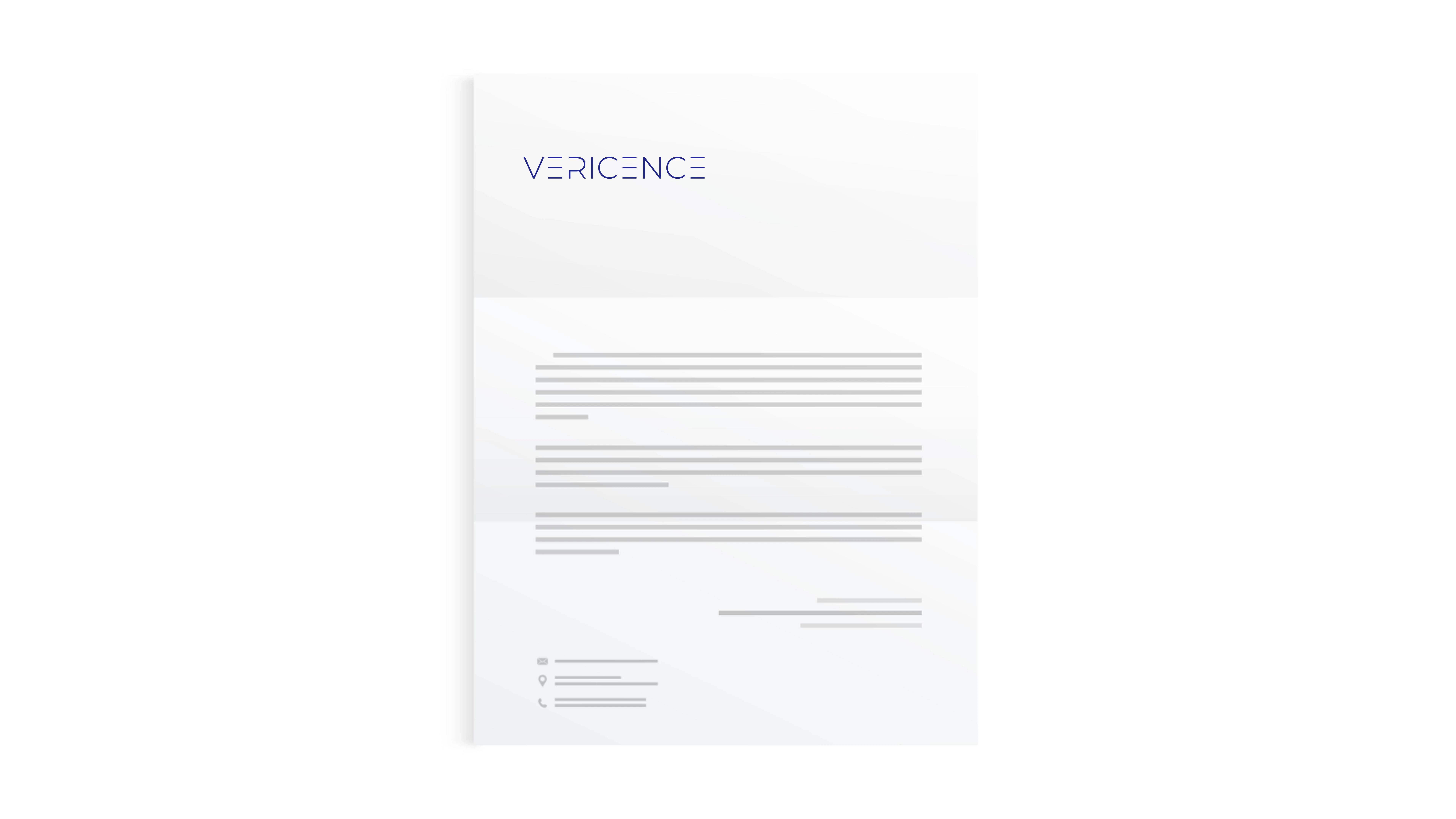 Vericence Letterhead
