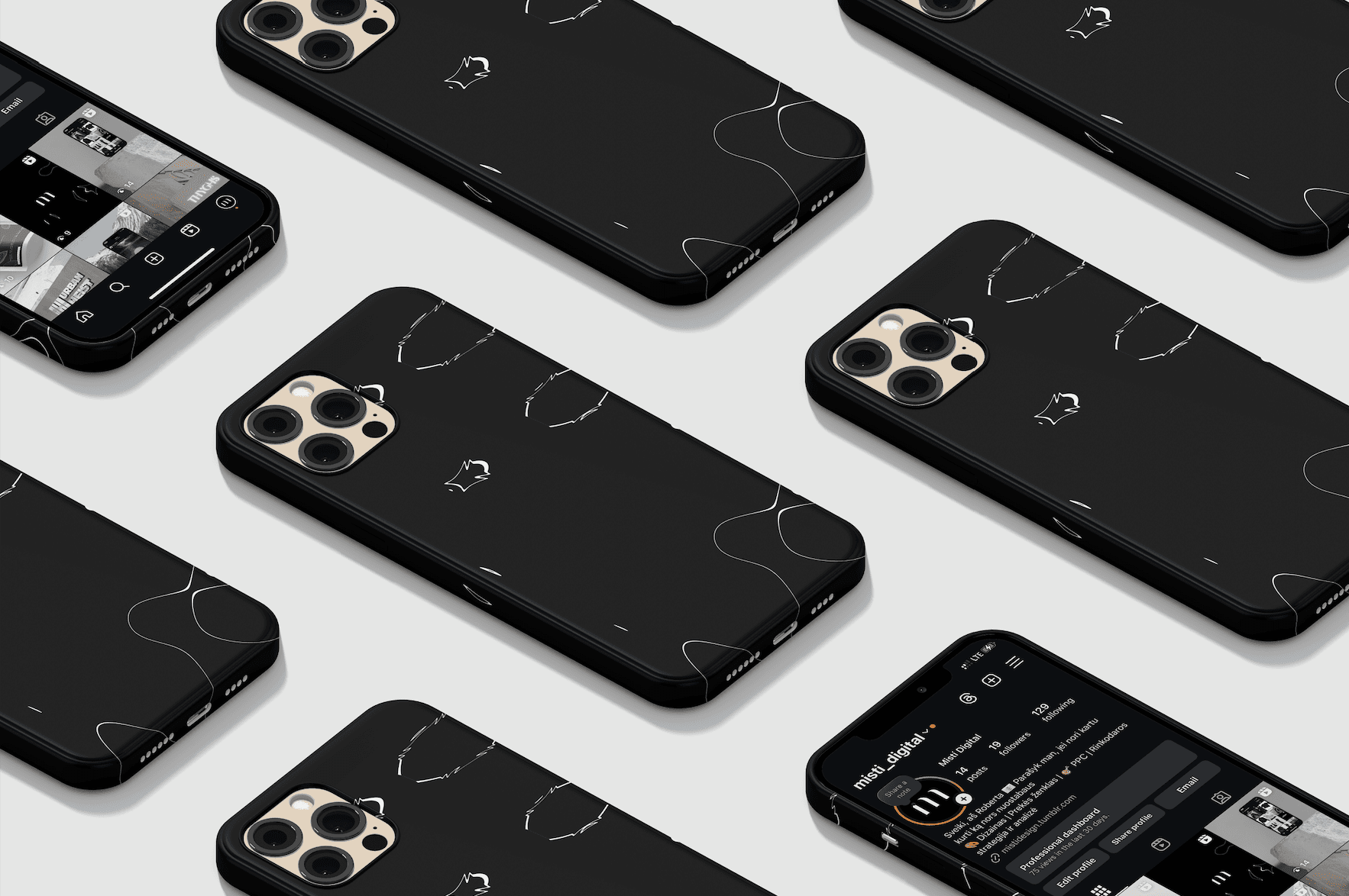 Tree branches reach towards a clear, blue sky.