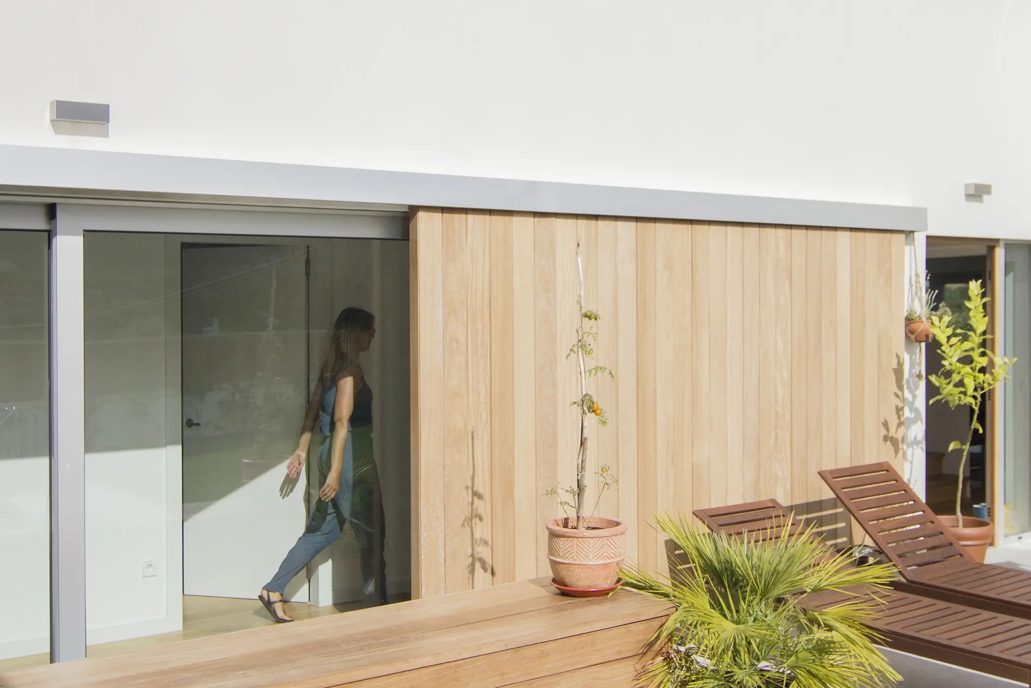 Maison contemporaine Razo - volet coulissant