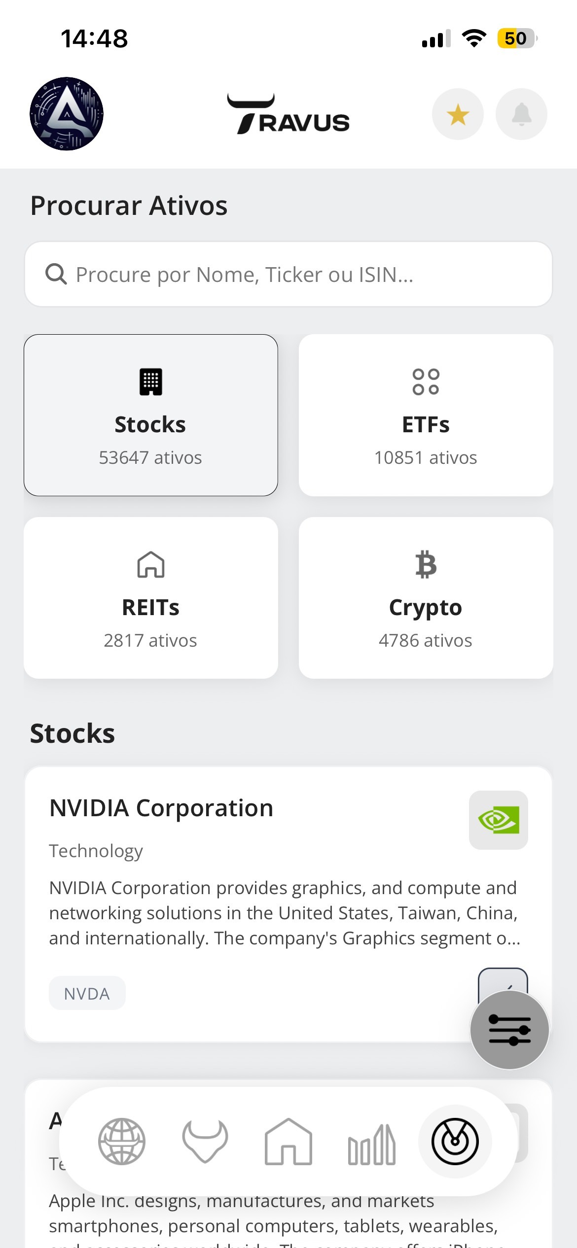 aplicacao_travus_pesquisa_de_empresas_mobileui