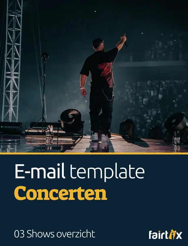 E-mail template Concerten - 03 Shows overzicht