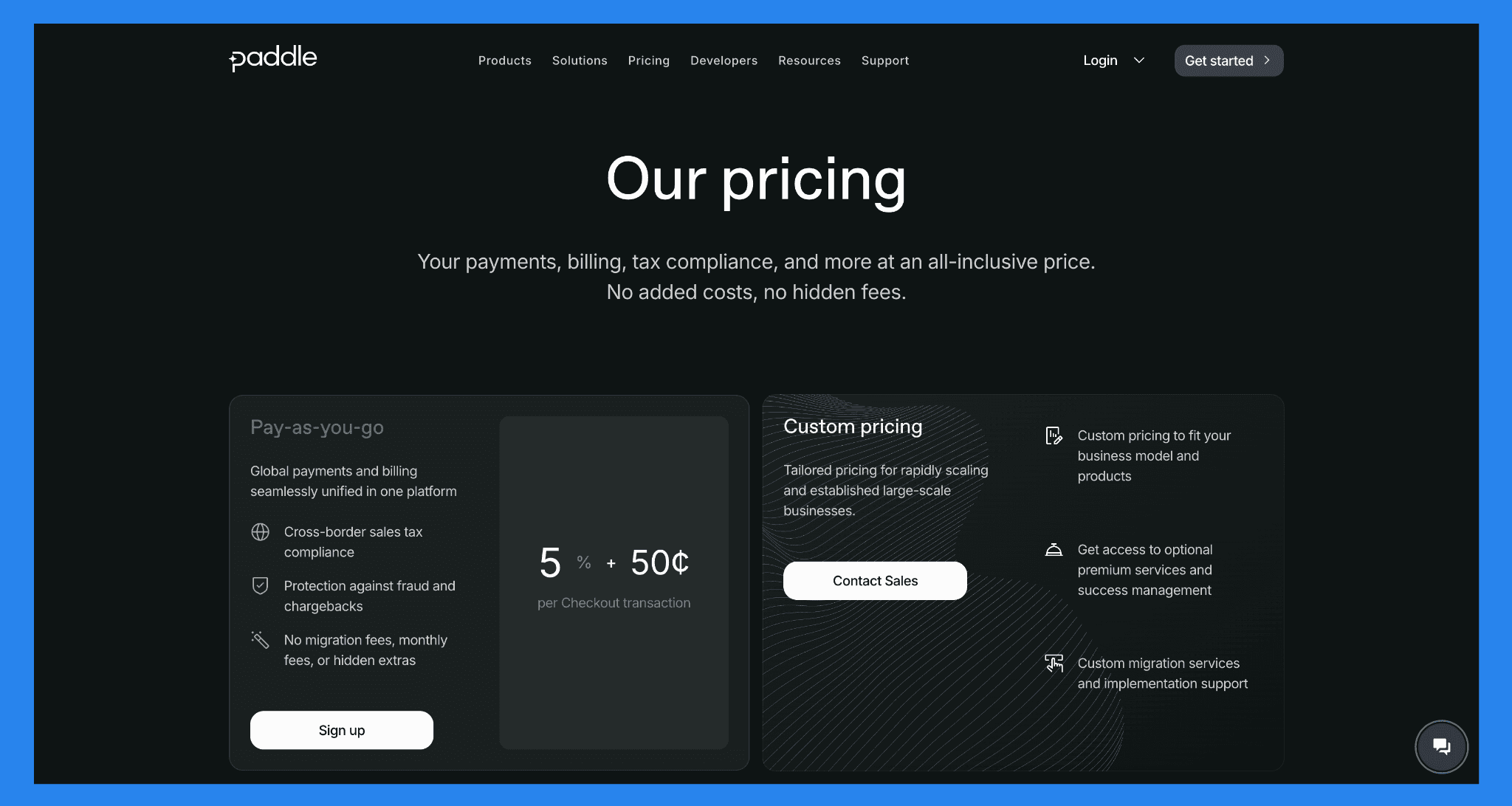 Paddle Pricing Plans
