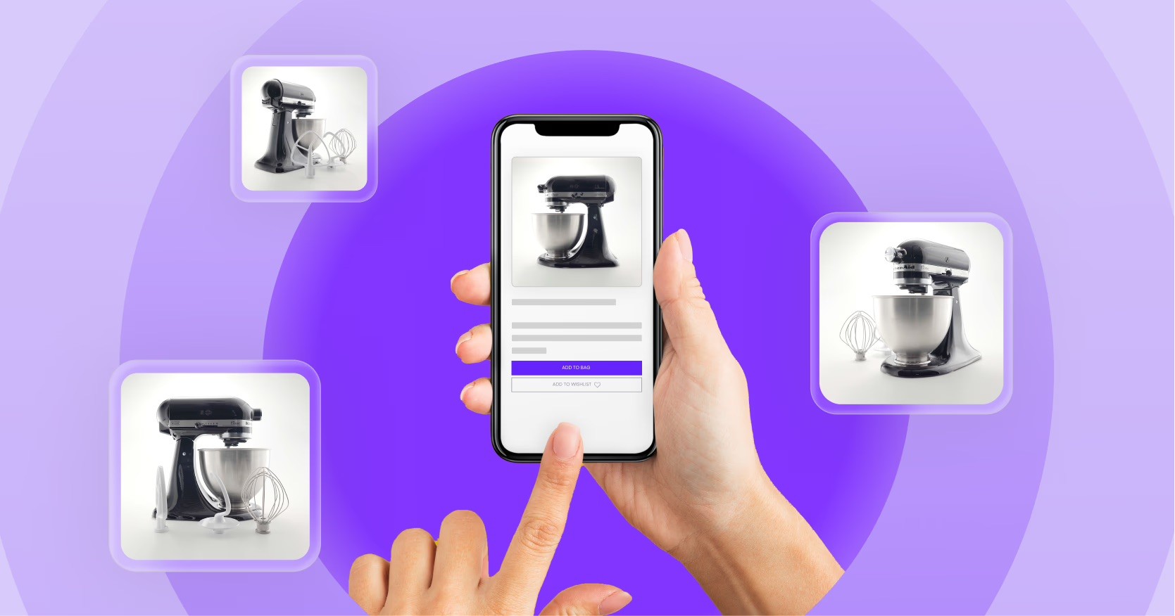Case study thumbnail highlighting Visual Commerce Suite interactive videos and modern marketing graphics