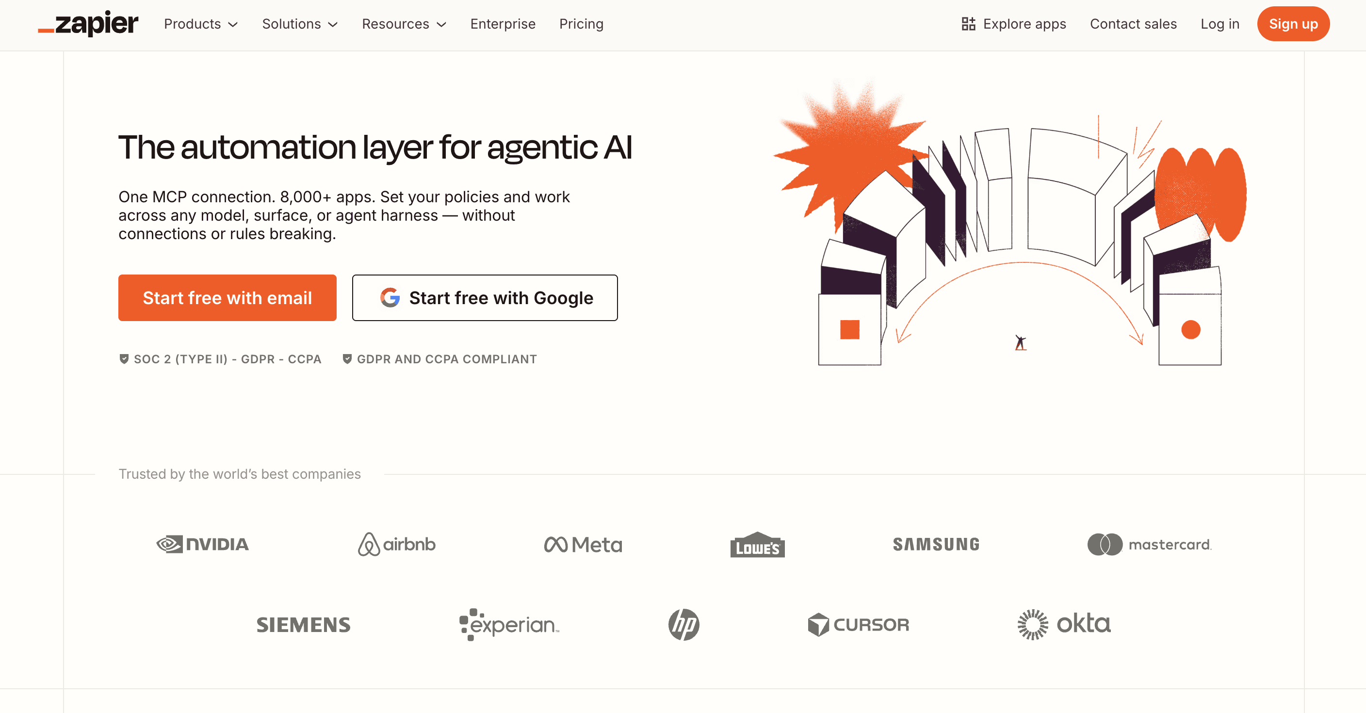 Zapier dashboard showing workflow automation and app integrations