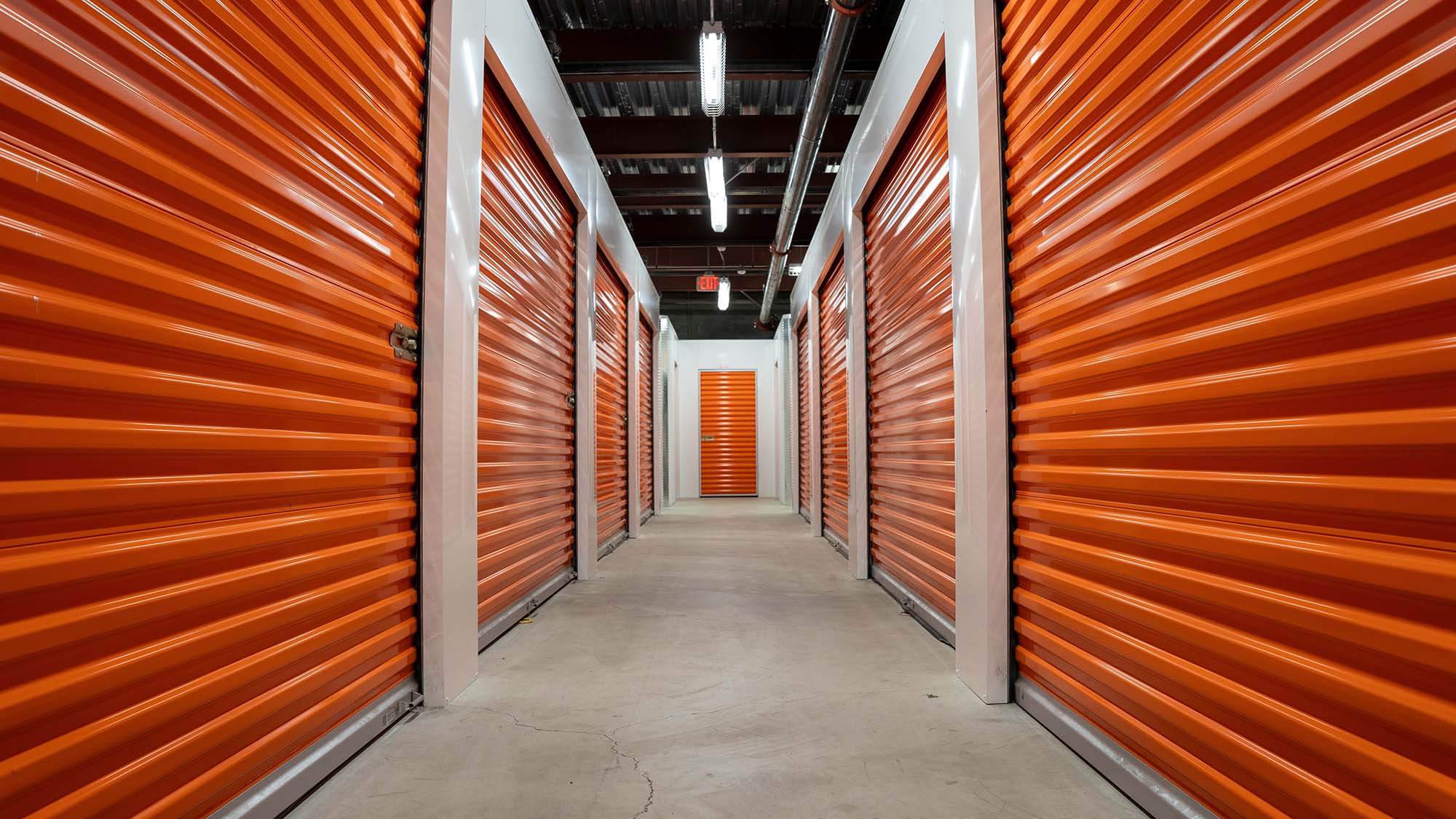 An ARENA storage hallway showcasing how to arrange stock in warehouse
