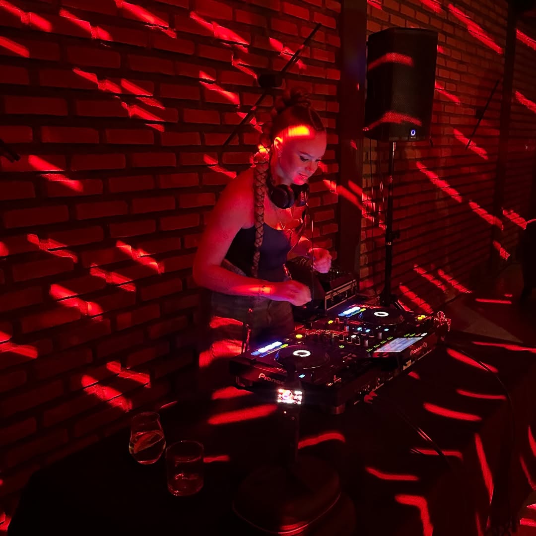 DJ playing in a club
