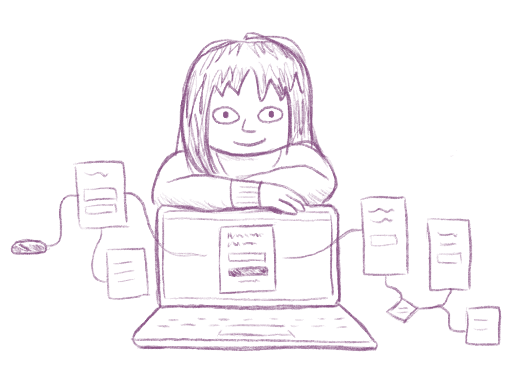 Pencil drawing of Yvonne