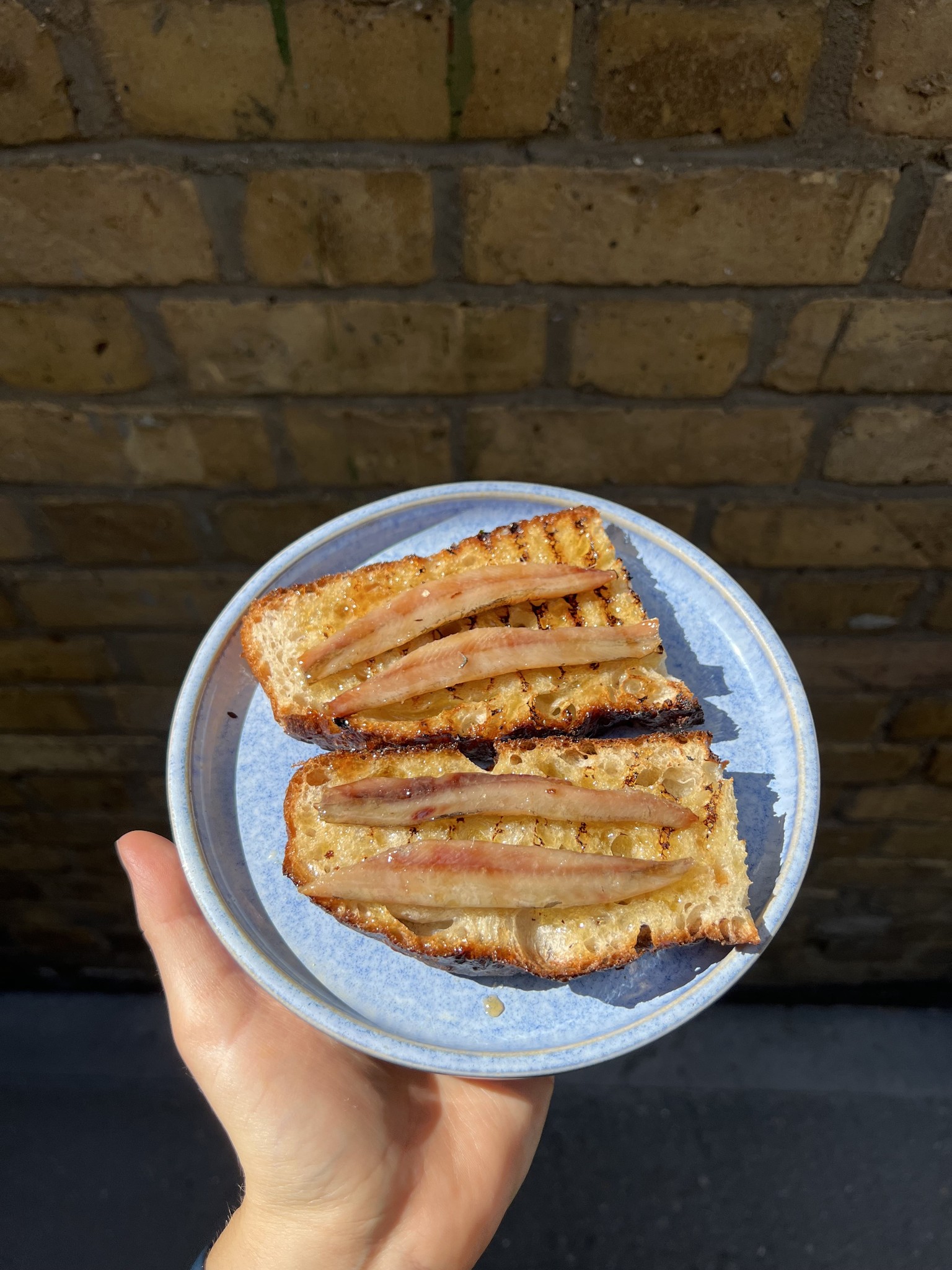 Anchovies on Toast