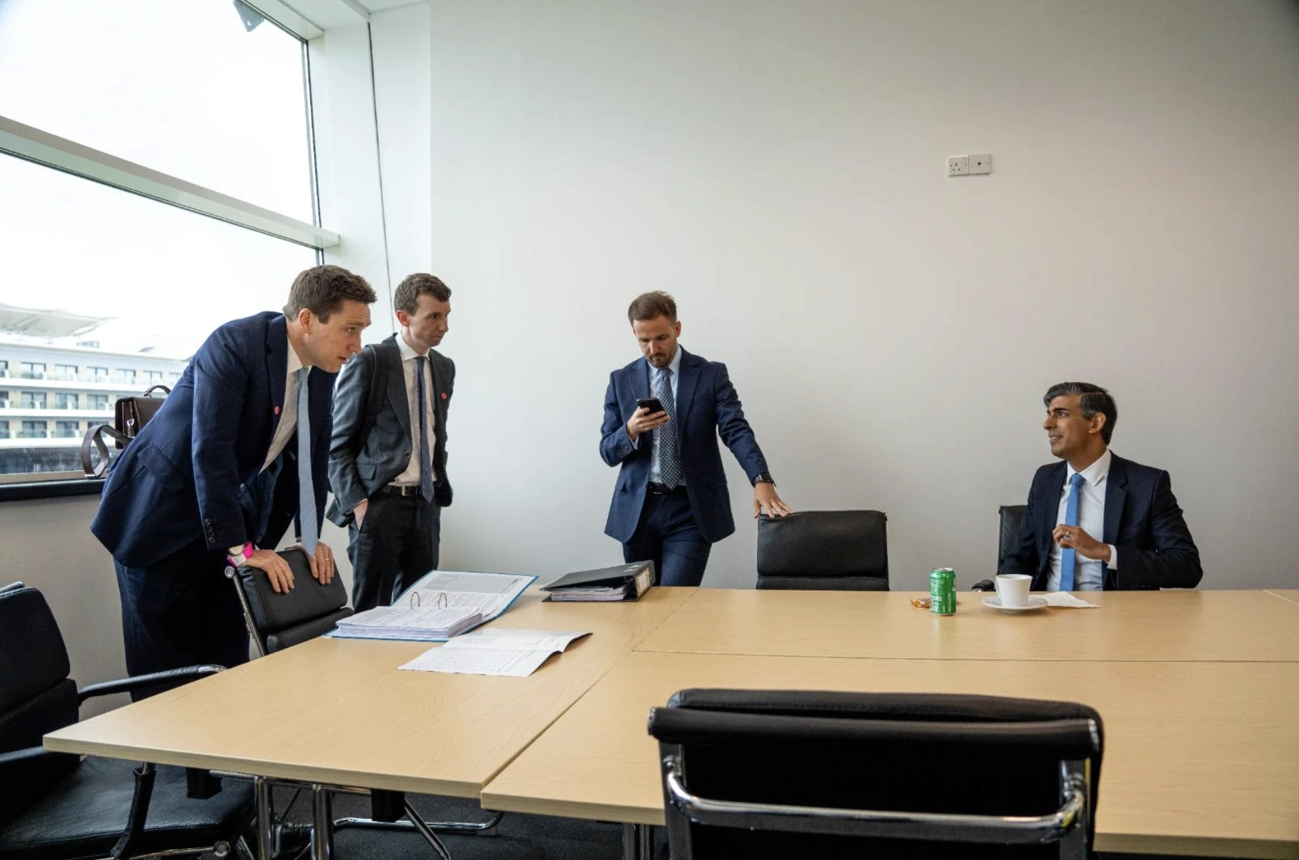 James Nation (second from the left) with Rishi Sunak